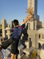 20120821(2)お盆の後にも、お墓そうじ2
